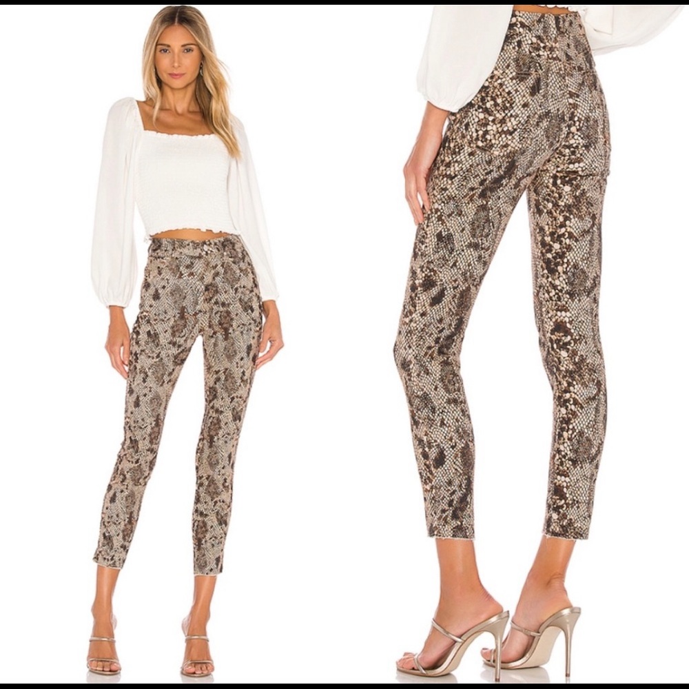 Free People High-Rise Snake Print Jeans size 30